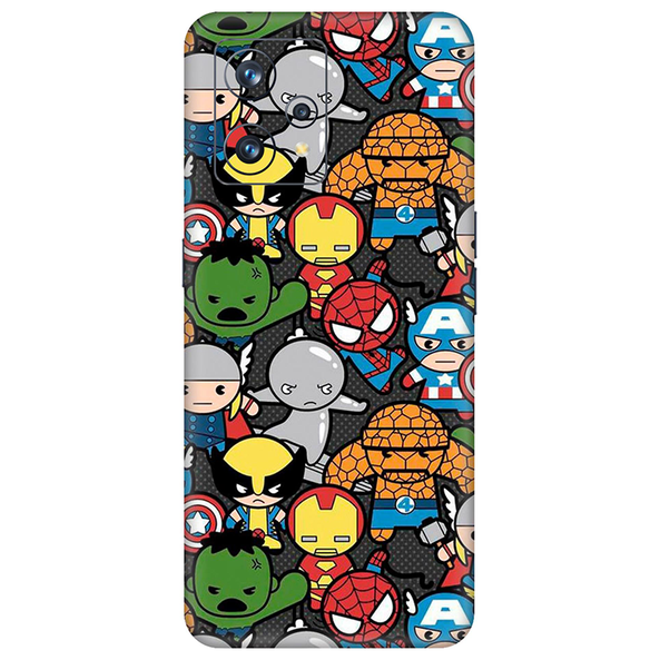 realme 9 Series Avengers Doodle Mobile Skin