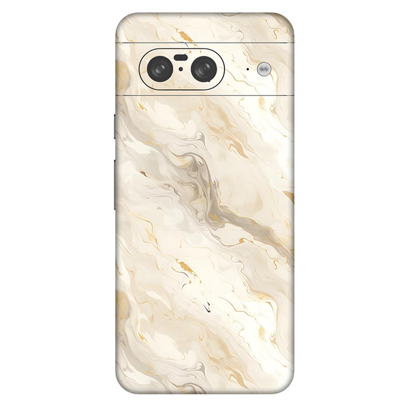 Google Pixel 8 Series Apricot Shade Marble Mobile Skin