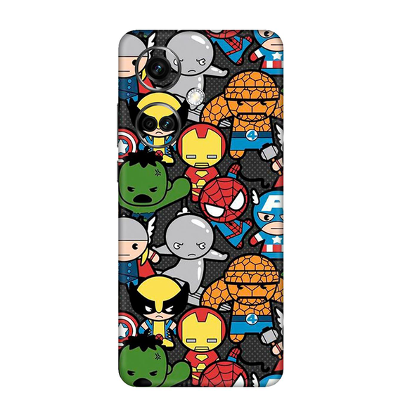 One Plus Nord CE Series Avengers Doodle Mobile Skin