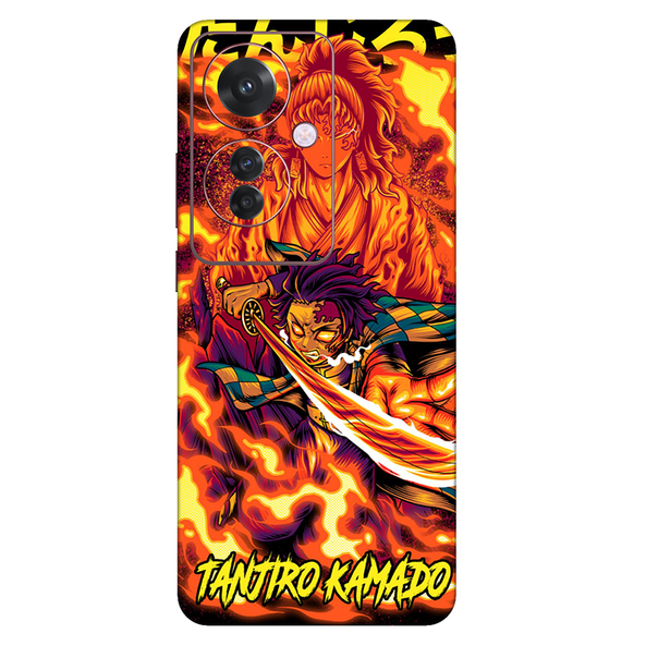 Oppo F Series Bang Tanjiro Kamado Mobile Skin