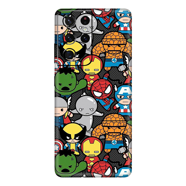 Samsung Galaxy S21 Series  Avengers Doodle Mobile Skin