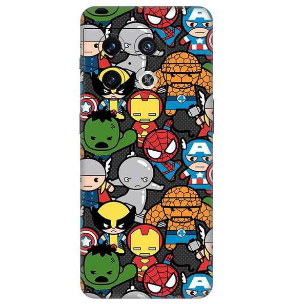 One Plus 10 Series Avengers Doodle Mobile Skin