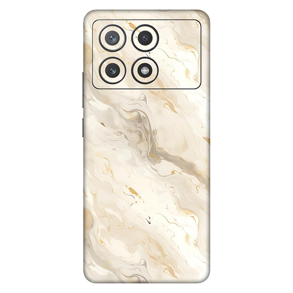 Poco X6 Series Apricot Shade Marble Mobile Skin