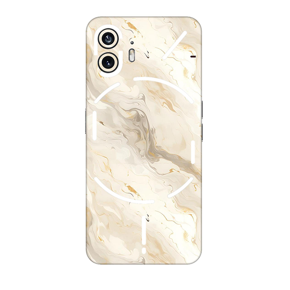 Nothing Series Apricot Shade Marble Mobile Skin