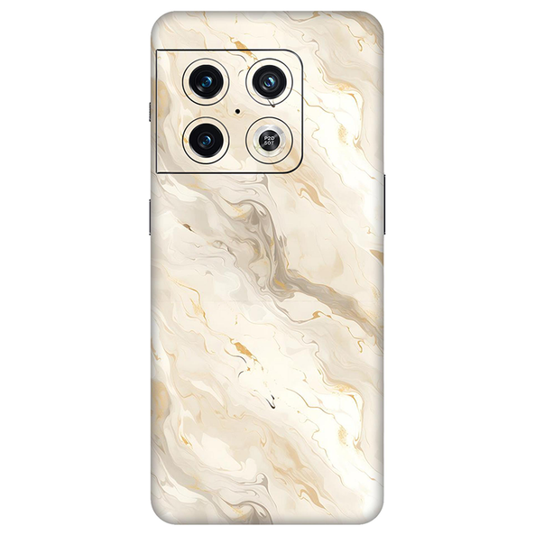 One Plus 10 Series Apricot Shade Marble Mobile Skin