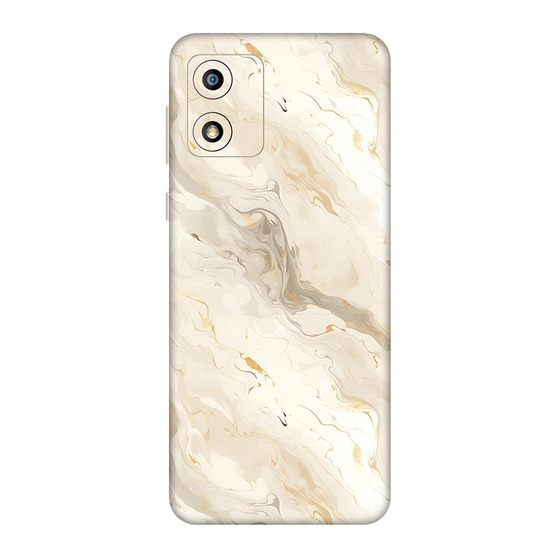 Motorola E Series Apricot Shade Marble Mobile Skin