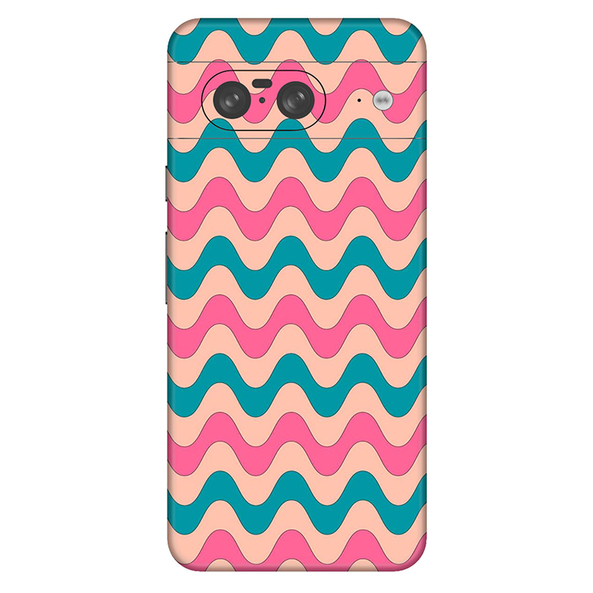 Google Pixel 8 Series  Pink Blue Retro Waves Mobile Skin