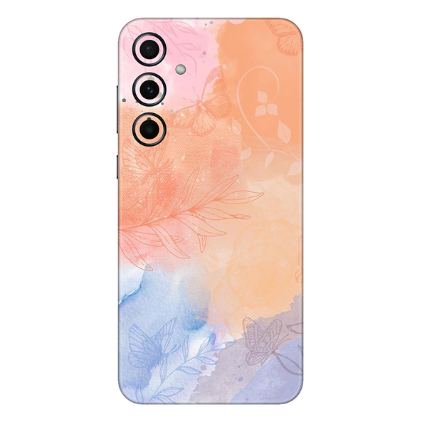 Samsung A Series Persian Orange Watercolor Mobile Skin