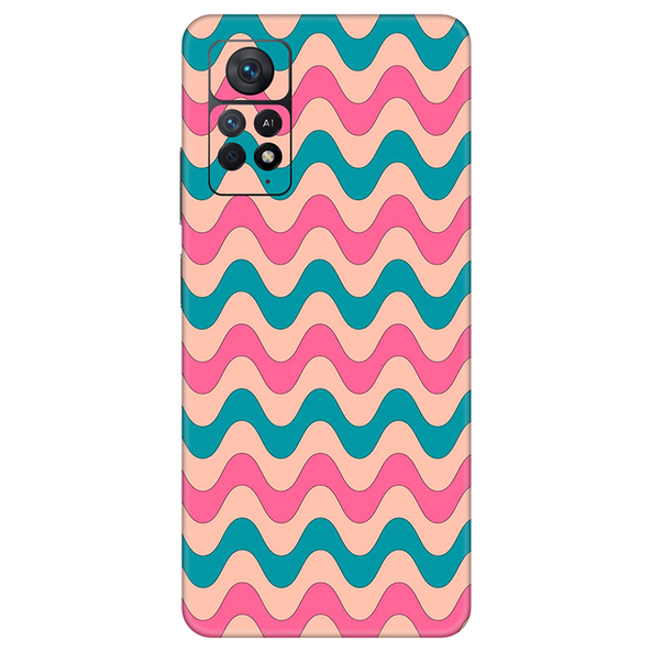 Xiaomi Redmi Note 11 Series Pink Blue Retro Waves Mobile Skin