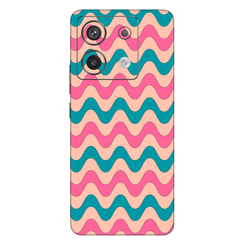 Xiaomi Redmi Note 13 Series Pink Blue Retro Waves Mobile Skin