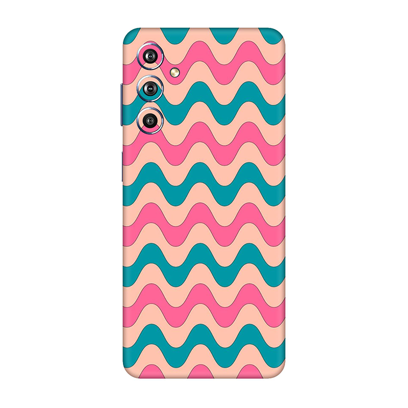 Samsung F Series Pink Blue Retro Waves Mobile Skin