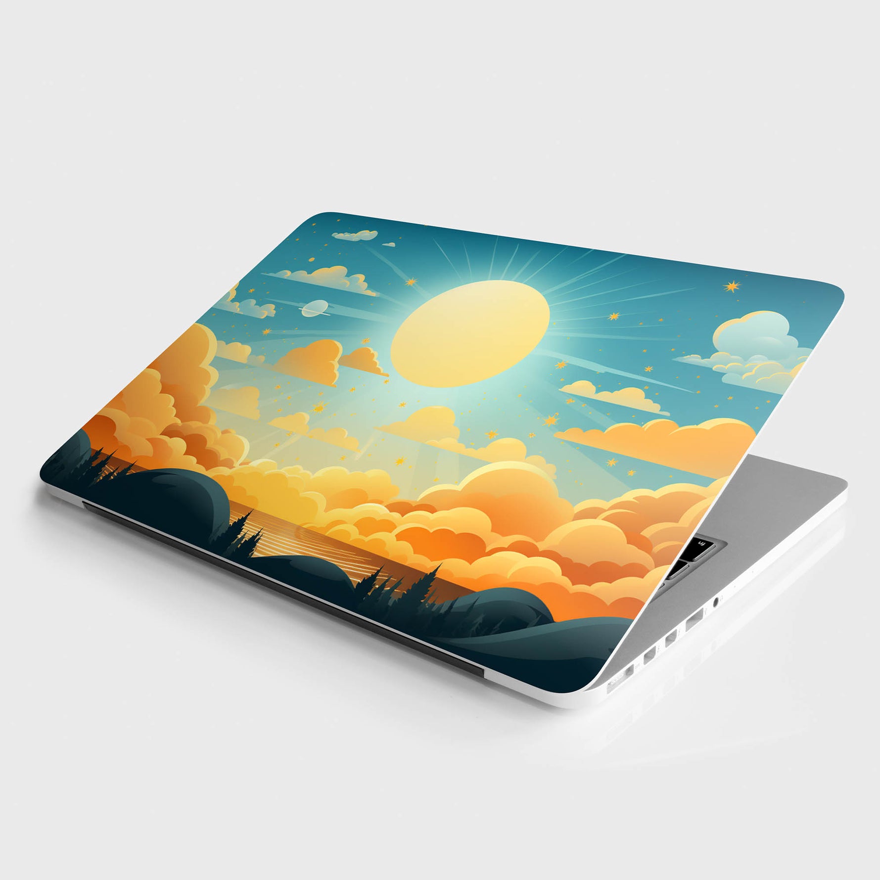 Yellow Sky Laptop Skin