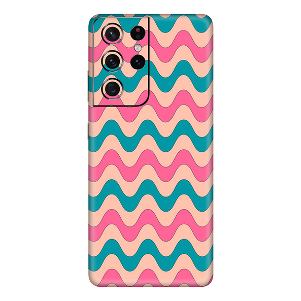 Samsung Galaxy S21 Series  Pink Blue Retro Waves Mobile Skin