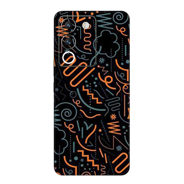 Vivo Y series Outlouders funky multicolor Mobile Skin