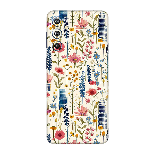 Samsung F Series Pink Floral City Mobile Skin