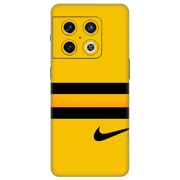 One Plus 10 Series Nike Yellow Mobile Skin