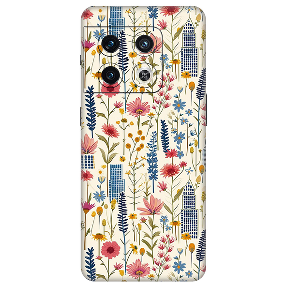 Oneplus 10 Series Pink Floral City Mobile Skin