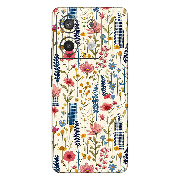 Xiaomi Redmi Note 13 Series Pink Floral City Mobile Skin