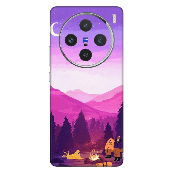 Vivo X series Pink Sky Aesthetic Mobile Skin