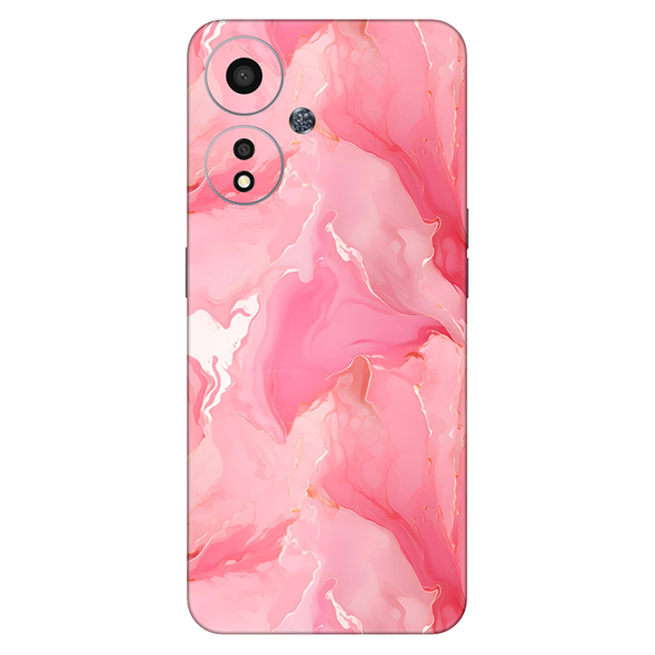 Oppo A Series Salmon Pink Marble Mobile Skin