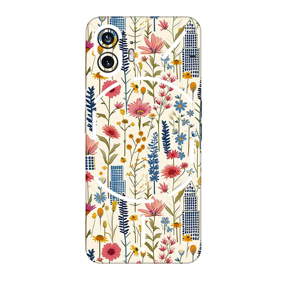 Nothing Series Pink Floral City Mobile Skin