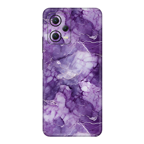 Poco X5 Series Purple Marble Mobile Cover