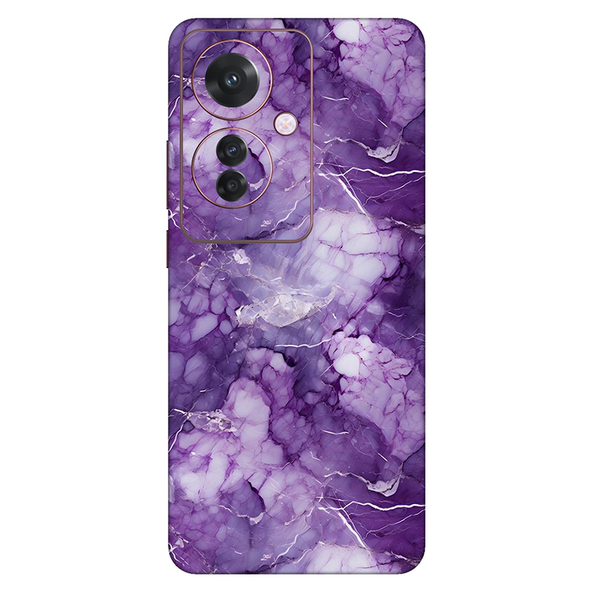 Oppo F Series Purple Marble Mobile Cover