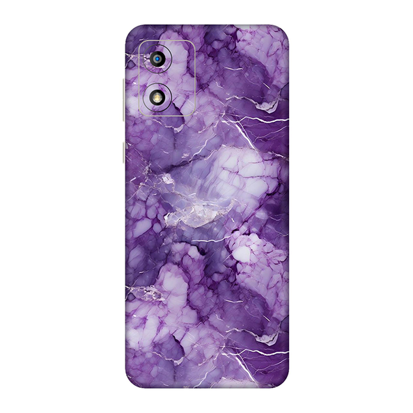 Motorola E Series Purple Marble Mobile Cover