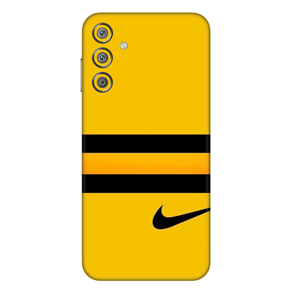 Samsung F Series Nike Yellow Mobile Skin