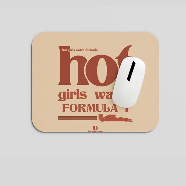 Hot Girls watch Formula 1 Mousepad