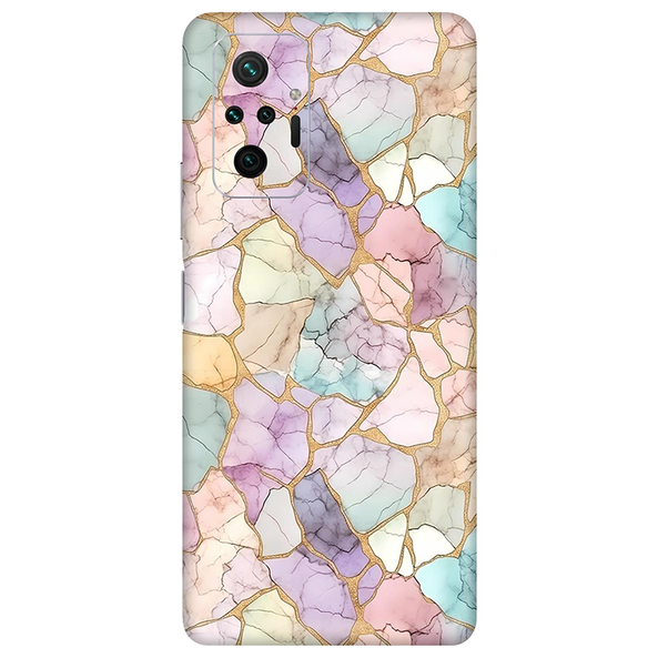 Xiaomi Redmi Note 10 Series Rainbow Marble Mobile Skin