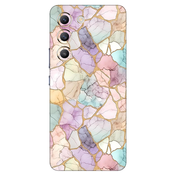 Vivo Y series Rainbow Marble Mobile Skin