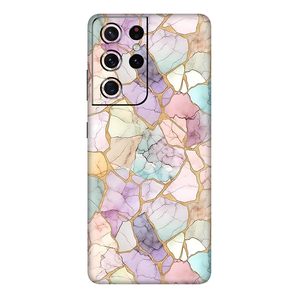 Samsung Galaxy S21 Series  Rainbow Marble Mobile Skin