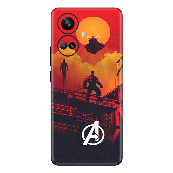 realme 10 Series Avengers Mobile Skin Red