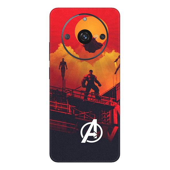 realme Narzo Series Avengers Mobile Skin Red