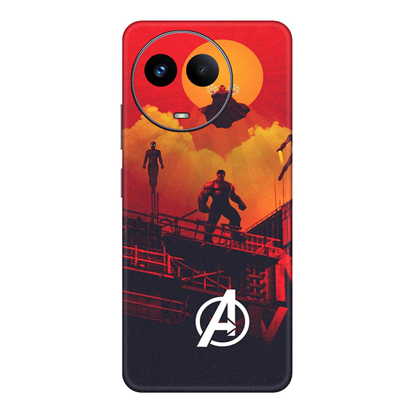 realme C Series Avengers Mobile Skin Red