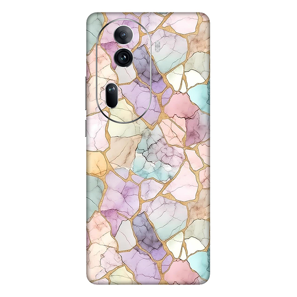 Oppo Reno Series Rainbow Marble Mobile Skin