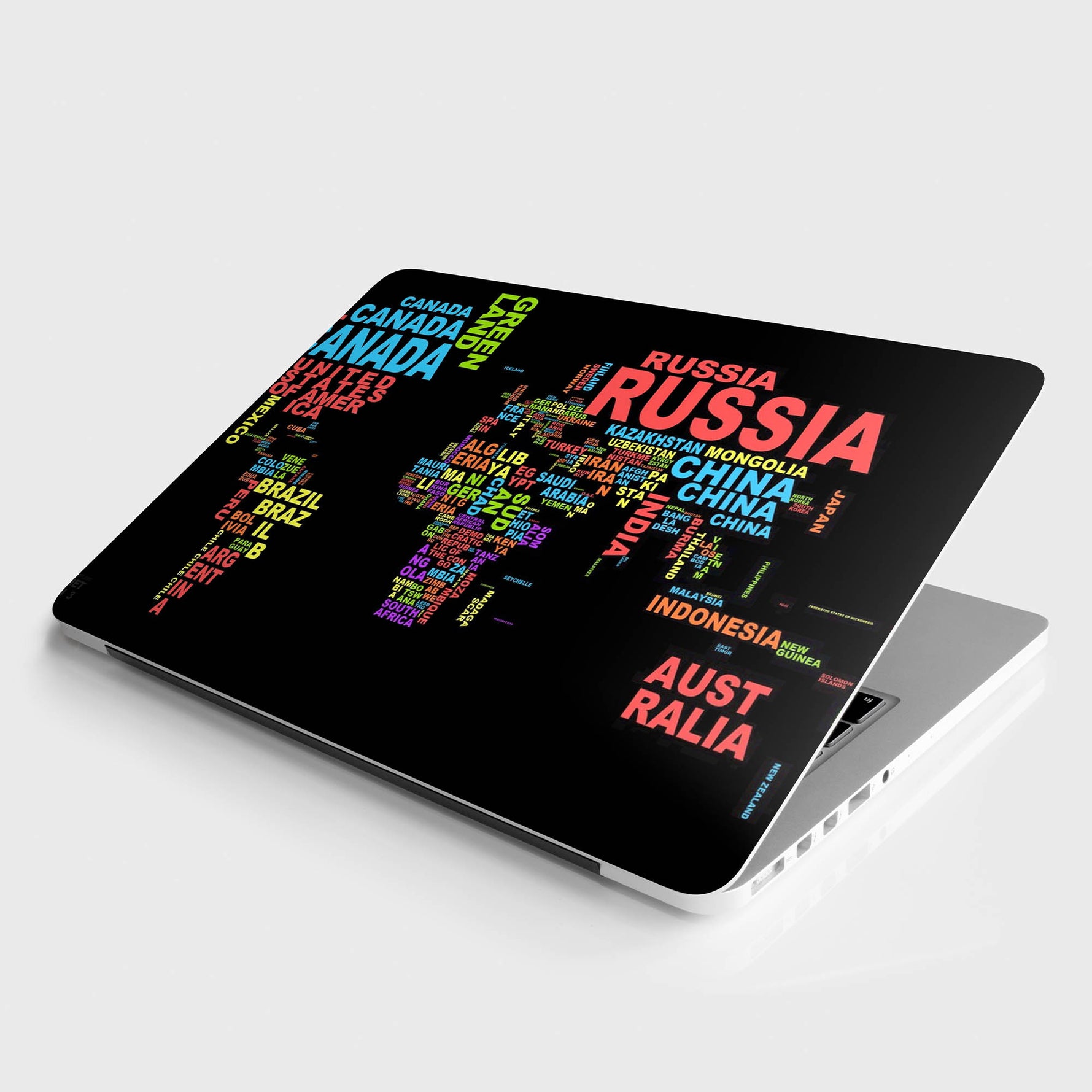 World Map Laptop Skin