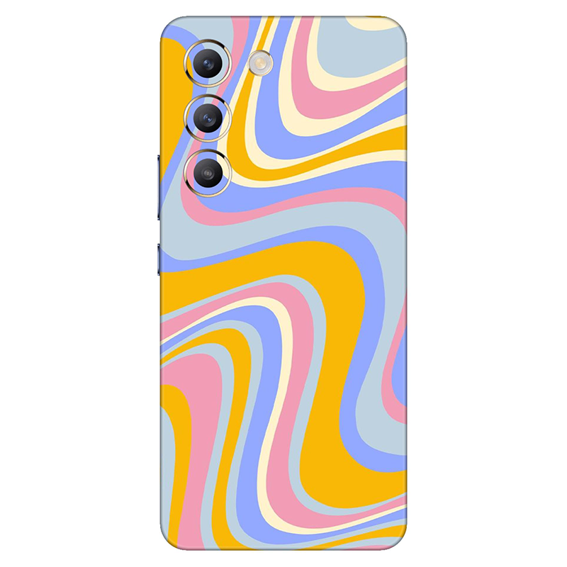 Vivo Y series Rainbow Yellow Swirl Mobile Skin