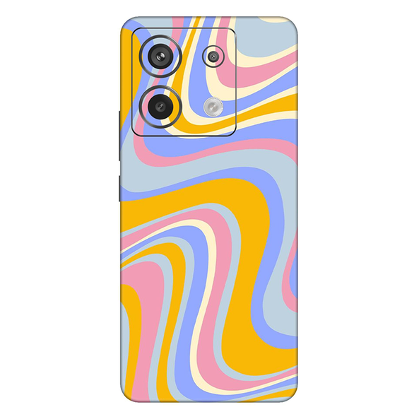 Xiaomi Redmi Note 13 Series Rainbow Yellow Swirl Mobile Skin