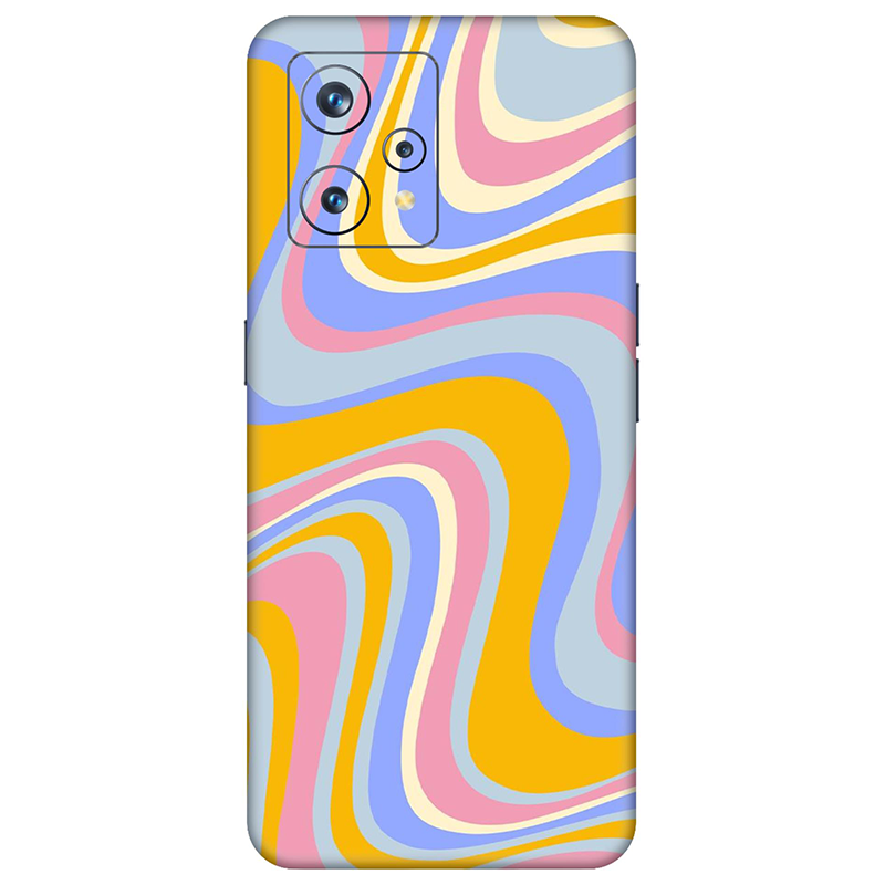 Realme 9 Series Rainbow Yellow Swirl Mobile Skin