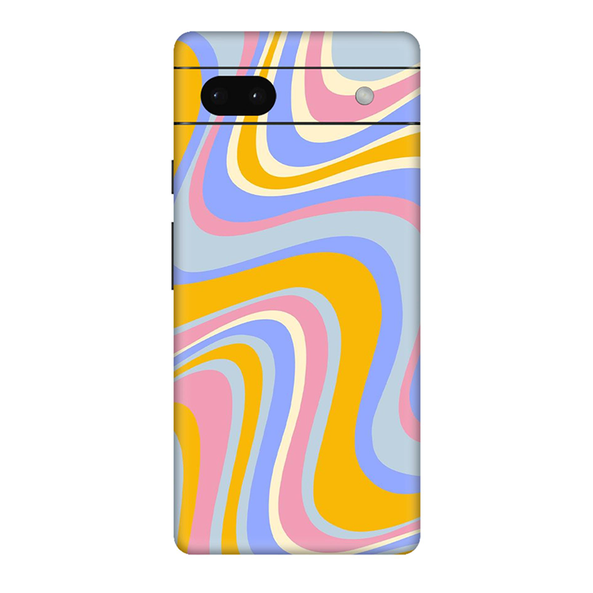 Google Pixel  6 Series Rainbow Yellow Swirl Mobile Skin