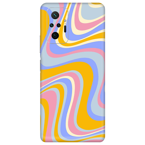 Xiaomi Redmi Note 10 Series Rainbow Yellow Swirl Mobile Skin