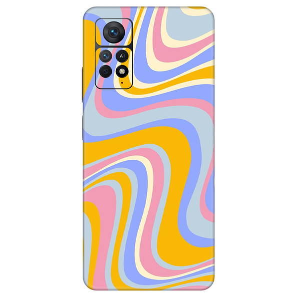 Xiaomi Redmi Note 11 Series Rainbow Yellow Swirl Mobile Skin