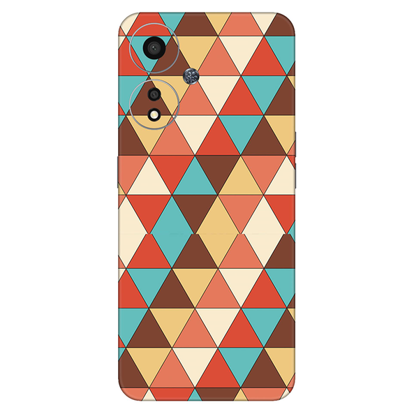 Oppo A Series Seamless Multicolored  Triangle Mobile Skin