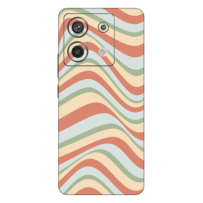 Xiaomi Redmi Note 13 Series Retro Blue Swirl Mobile Skin