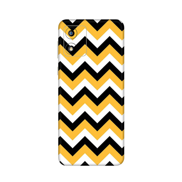 Motorola E Series Yellow Strips Mobile Cover