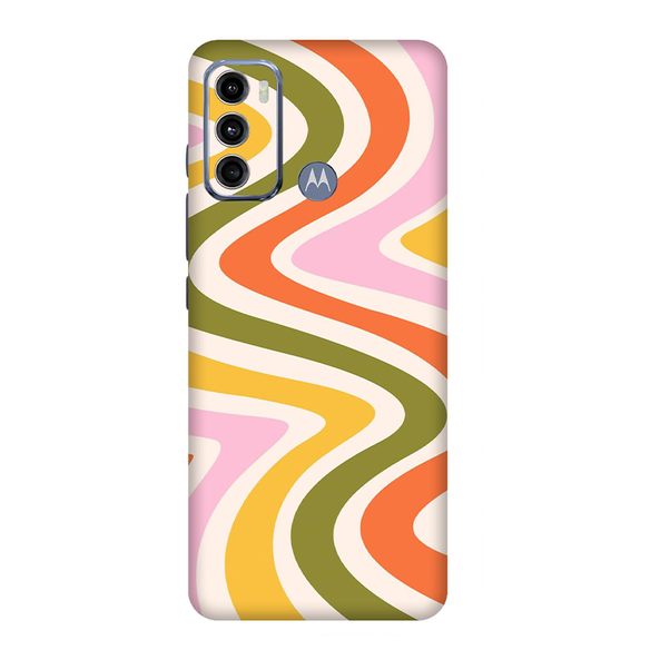 Motorola G Series Dark Green Swirl Mobile Skin