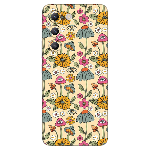 Vivo Y series Retro Mushroom With Flower Mobile Skin