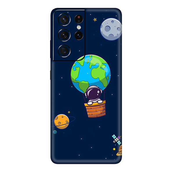 Samsung Galaxy S21 Series Astronaut With Earth Mobile Skin